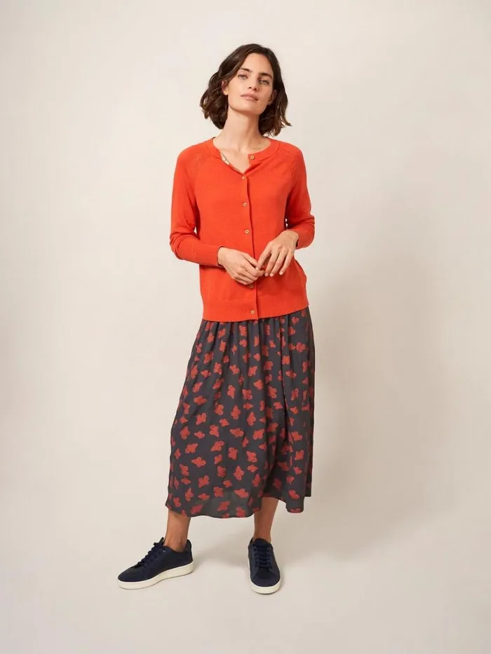 Women KNITWEAR White Stuff LULU CARDI Bright Orange