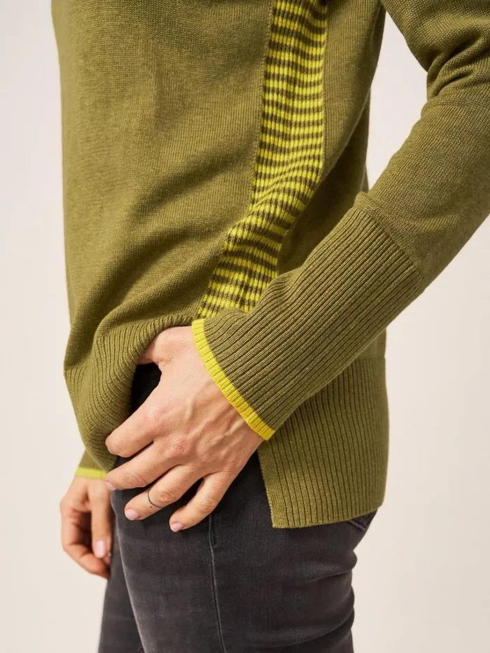 Women KNITWEAR White Stuff Olive Crew Neck Jumper Deep Green
