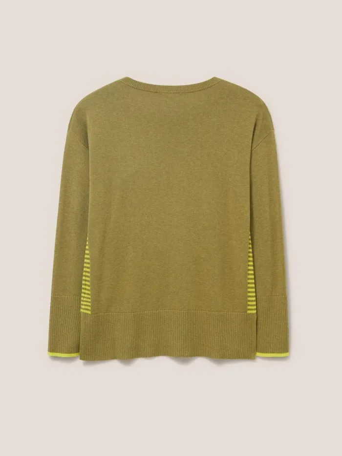 Women KNITWEAR White Stuff Olive Crew Neck Jumper Deep Green
