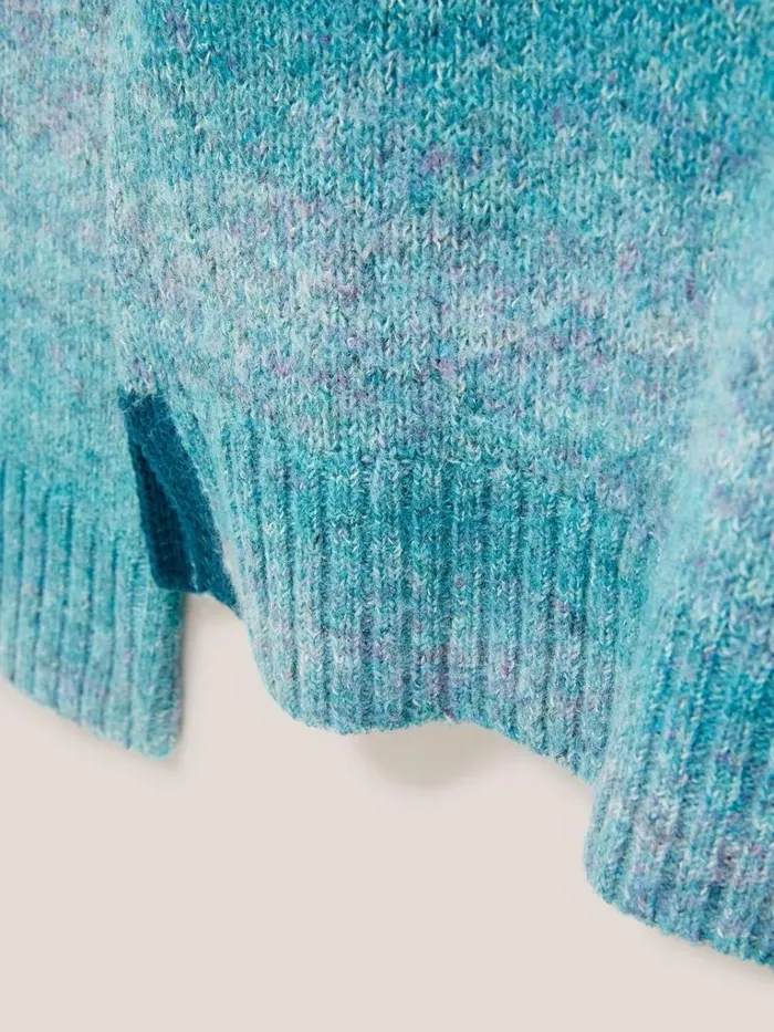Women KNITWEAR White Stuff SPACE DYE WOOL JUMPER Teal Multi Women KNITWEAR White Stuff SPACE DYE WOOL JUMPER Teal Multi
