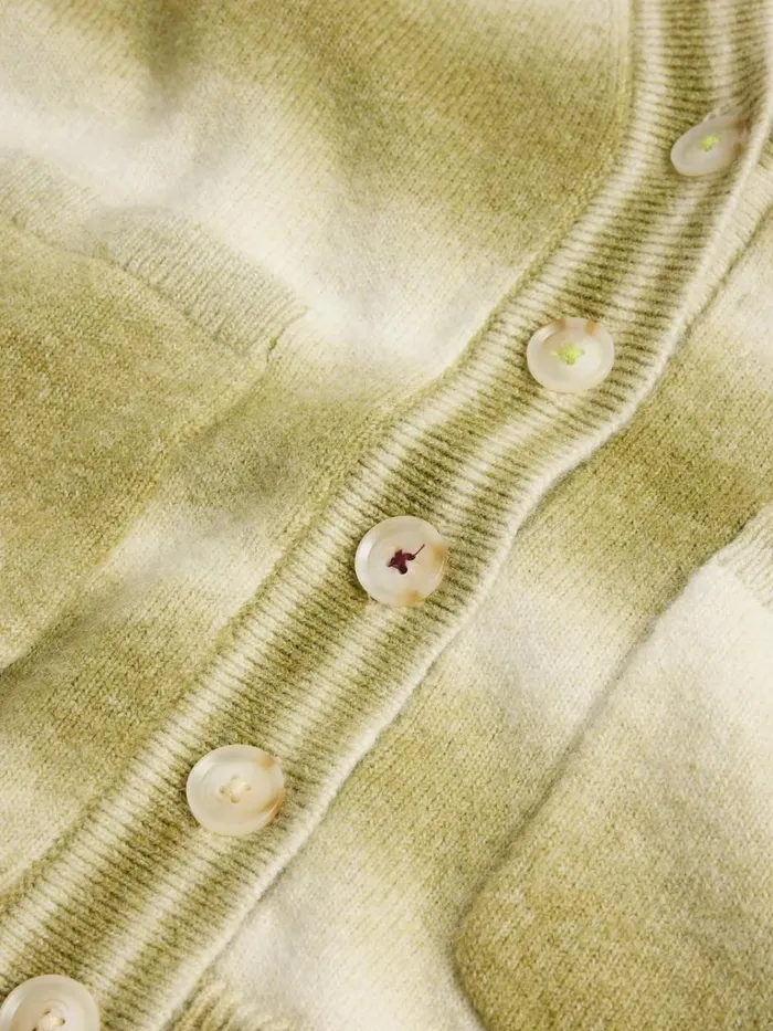 Women KNITWEAR White Stuff SPACEDYE JAMIE CARDI Green Multi