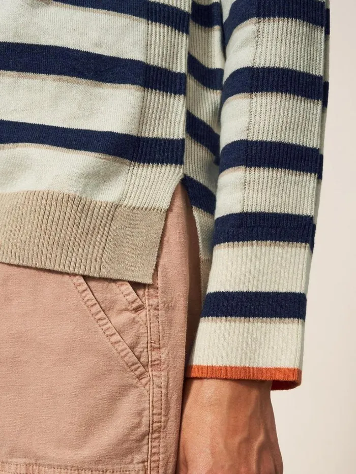 Women KNITWEAR White Stuff Urban Stripe Jumper Natural Multi Women KNITWEAR White Stuff Urban Stripe Jumper Natural Multi