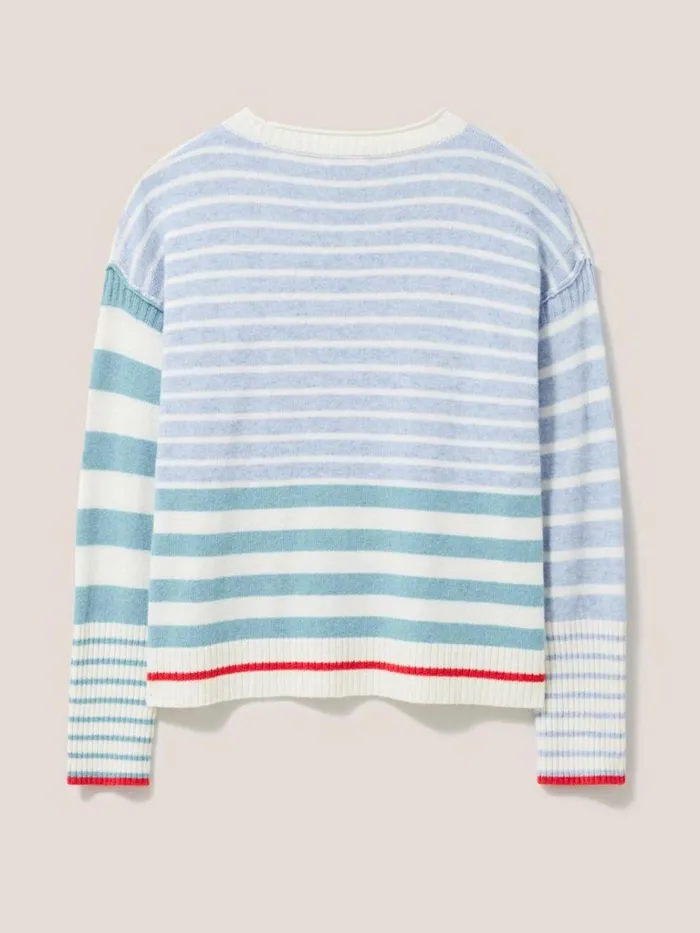 Women KNITWEAR White Stuff Urban Stripe Jumper Natural Multi Women KNITWEAR White Stuff Urban Stripe Jumper Natural Multi
