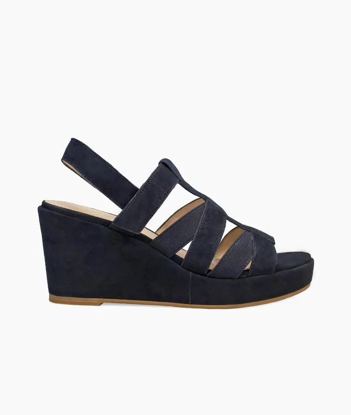 Women Kym Wedge 8211 Midnight Pelle Moda Wedges
