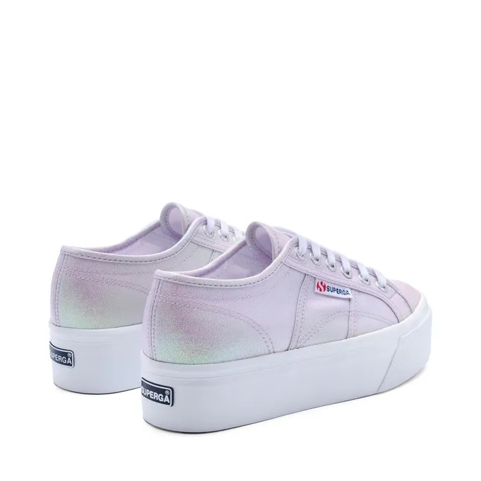 Women Lady Shoes Woman 2790 PLATFORM LAME Wedge PASTEL LILLA IRIDESCENT Superga Platform