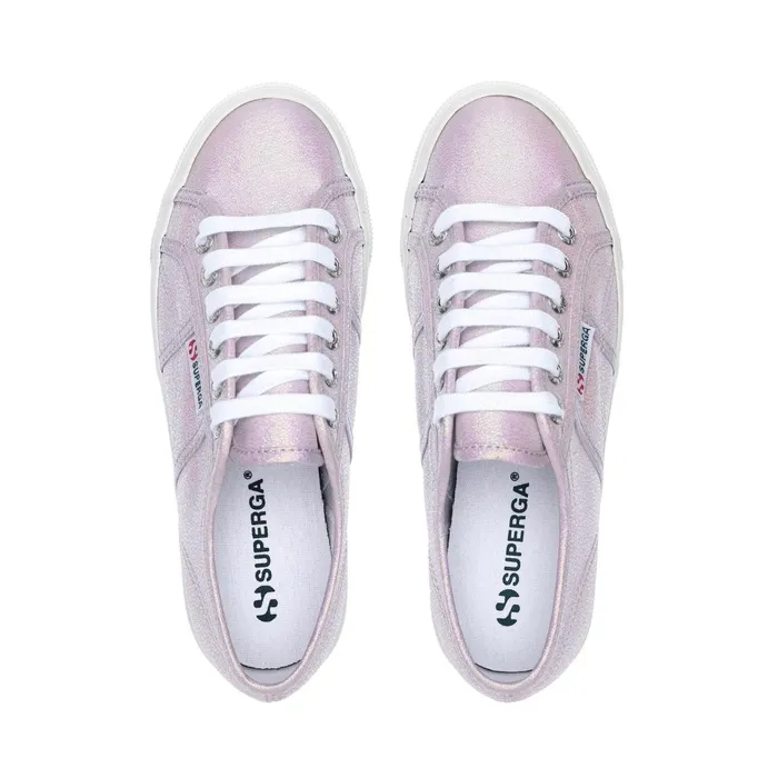 Women Lady Shoes Woman 2790 PLATFORM LAME Wedge PASTEL LILLA IRIDESCENT Superga Platform