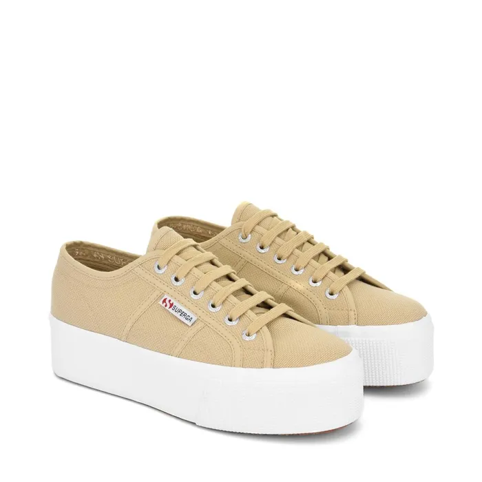 Women Lady Shoes Woman 2790 PLATFORM Wedge BEIGE Superga Platform