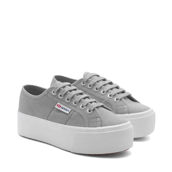 Women Lady Shoes Woman 2790 PLATFORM Wedge GREY MDFAVORIO Superga Platform