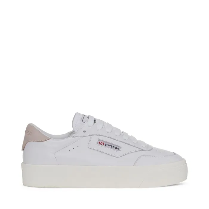 Women Lady Shoes Woman 3854 COURT PLATFORM Wedge WHITEVIOLET HUSHEDFAVORIO Superga Platform