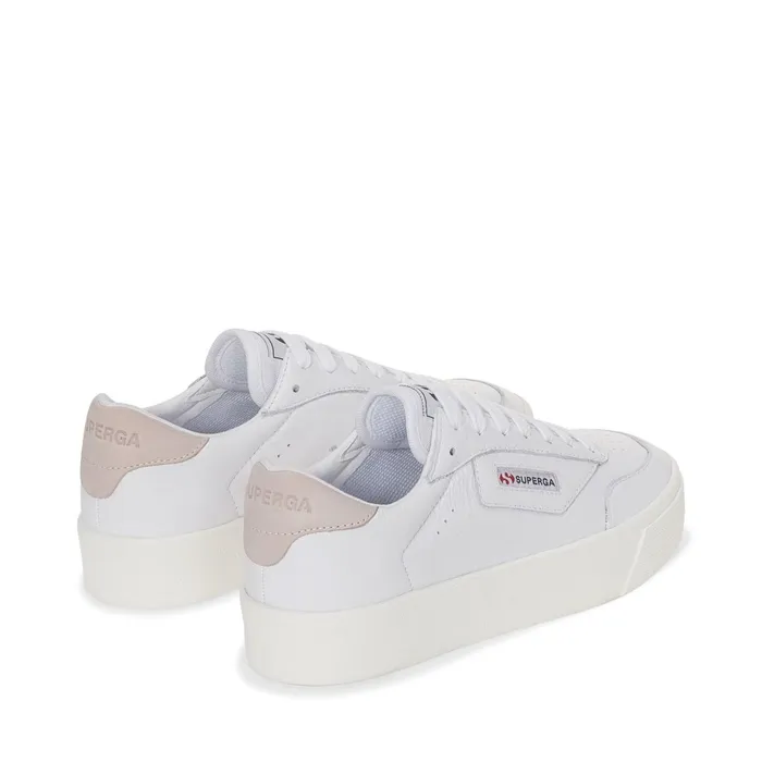 Women Lady Shoes Woman 3854 COURT PLATFORM Wedge WHITEVIOLET HUSHEDFAVORIO Superga Platform