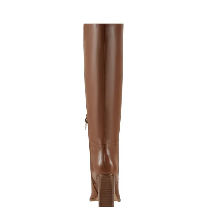 Women Lannie Dress Boot Medium Natural Boots Marc Fisher