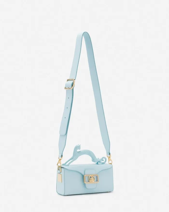 Women Lanvin Crossbody Bags and Shoulder Bags Leather Nano Pencil Cat Bag Lanvin Blue
