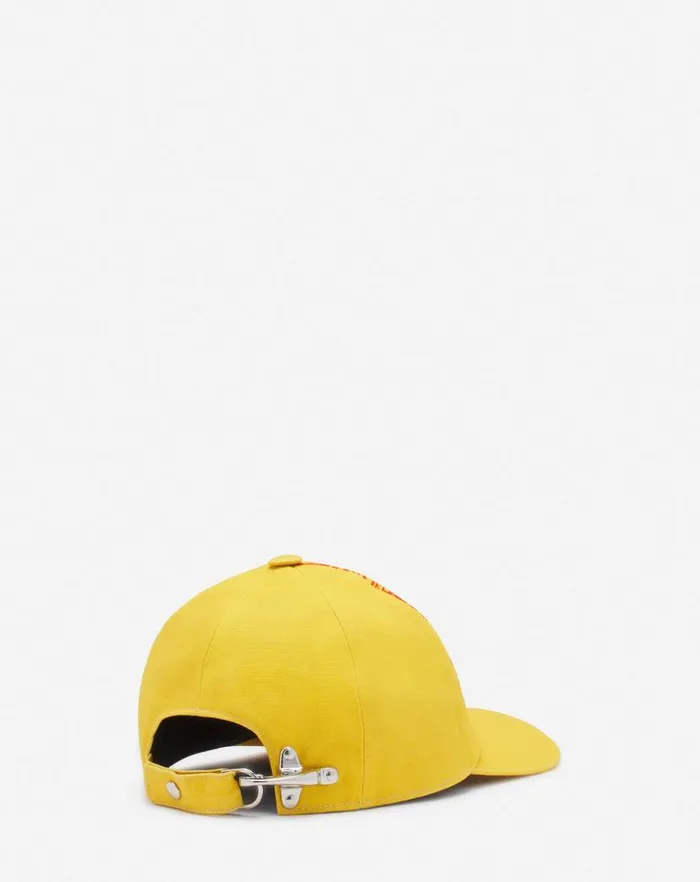 Women Lanvin Hats Lanvin X Future Eagle Cotton Cap Cornbright Orange