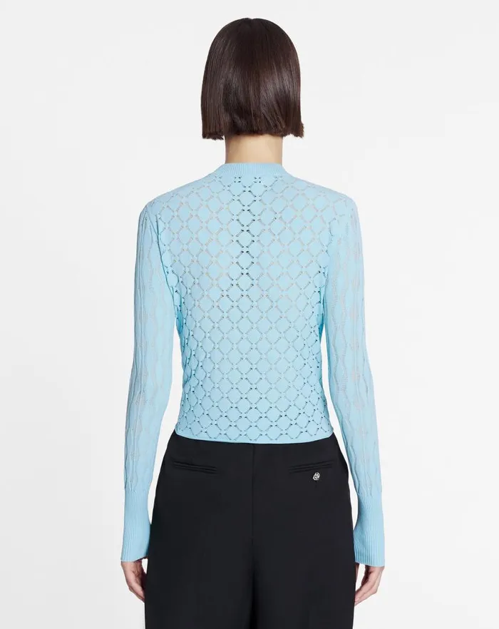 Women Lanvin Knitwear Bodycon Cardigan With Round Neck Budgie Women Lanvin Knitwear Bodycon Cardigan With Round Neck Budgie