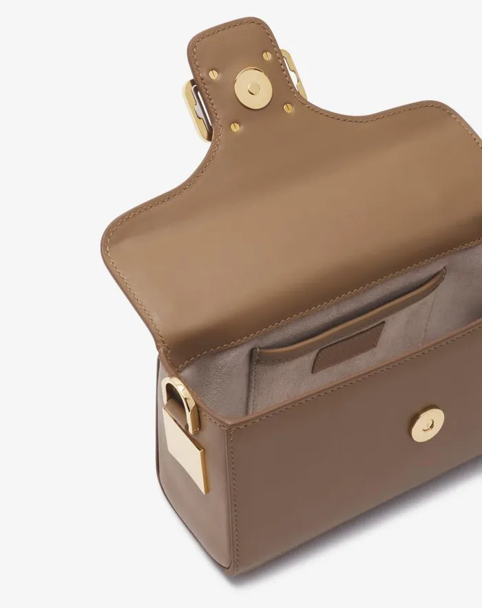 Women Lanvin Mini Bags and Clutches Nano Pencil Cat Leather Bag Desert Women Lanvin Mini Bags and Clutches Nano Pencil Cat Leather Bag Desert