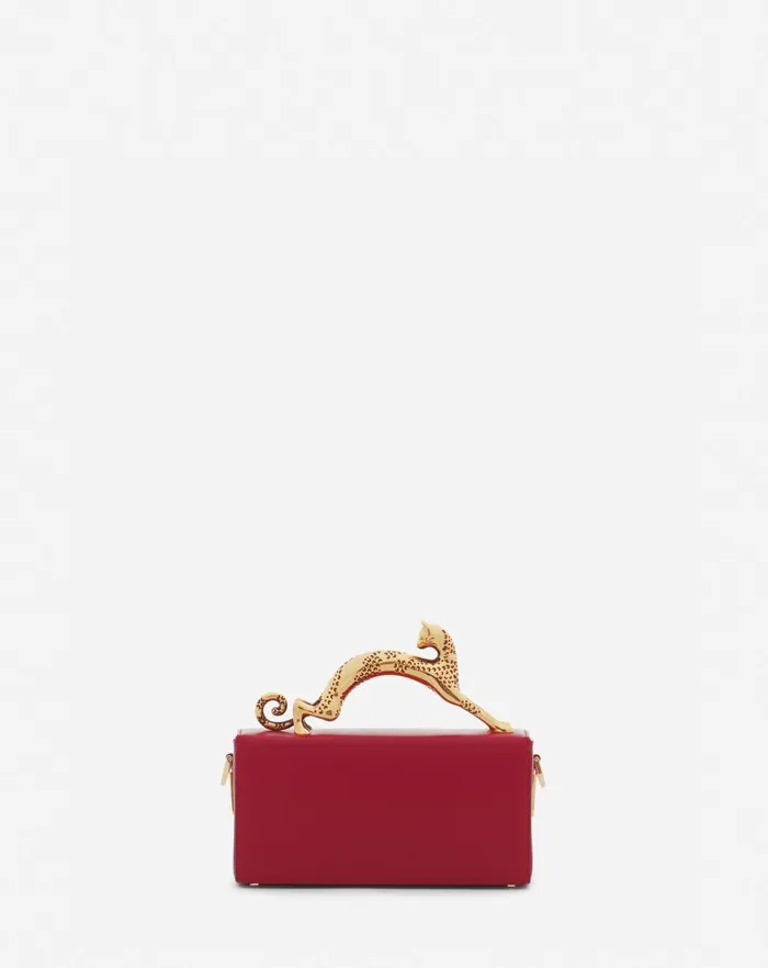 Women Lanvin Mini Bags and Clutches Nano Pencil Cat Leather Bag Turkish Red Women Lanvin Mini Bags and Clutches Nano Pencil Cat Leather Bag Turkish Red