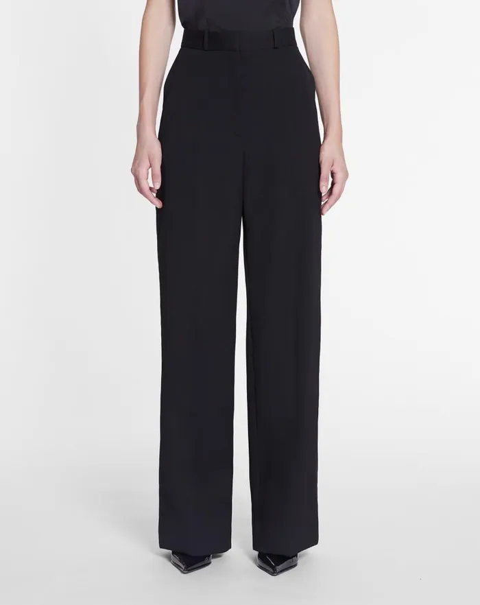 Women Lanvin Pants Wide Leg Pants Black Women Lanvin Pants Wide Leg Pants Black