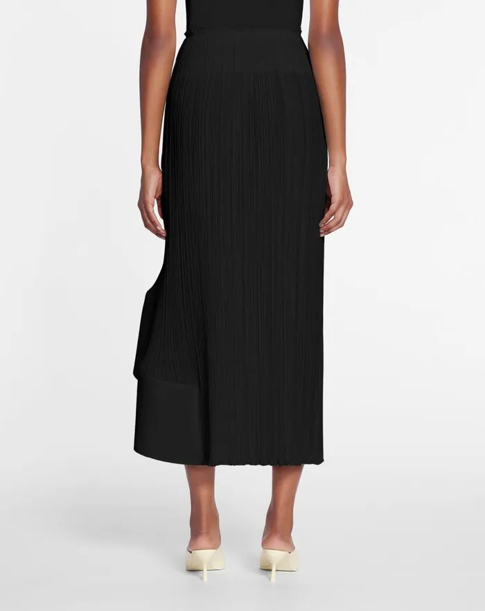Women Lanvin Skirts and Shorts Pleated Midi Skirt Black Women Lanvin Skirts and Shorts Pleated Midi Skirt Black