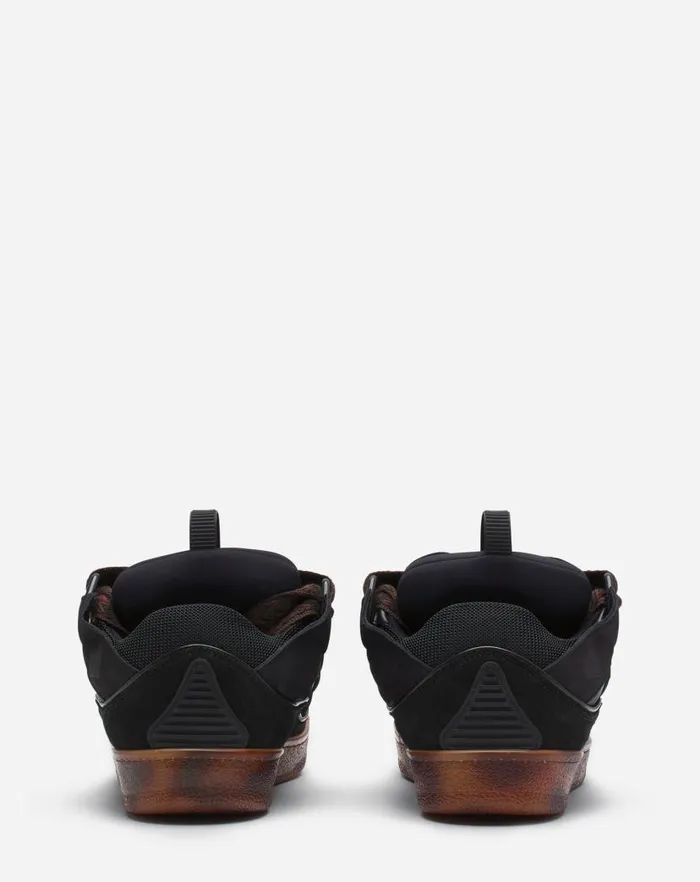 Women Lanvin Sneakers Leather Curb Sneakers Dark Brownbrown Women Lanvin Sneakers Leather Curb Sneakers Dark Brownbrown