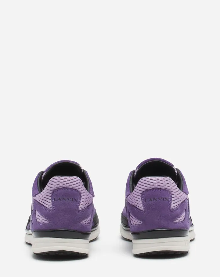 Women Lanvin Sneakers Meteor Sneakers In Mesh And Suede Mauvepurple Women Lanvin Sneakers Meteor Sneakers In Mesh And Suede Mauvepurple