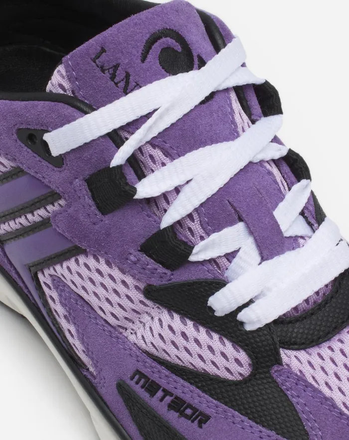 Women Lanvin Sneakers Meteor Sneakers In Mesh And Suede Mauvepurple Women Lanvin Sneakers Meteor Sneakers In Mesh And Suede Mauvepurple