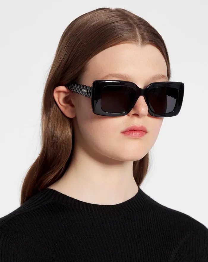 Women Lanvin Sunglasses Twist Sunglasses Dark Grey