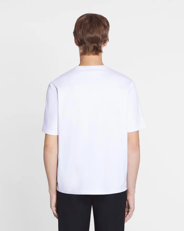 Women Lanvin TShirts and Sweatshirts Lanvin Candy Print Straight Fit Tshirt Optic White