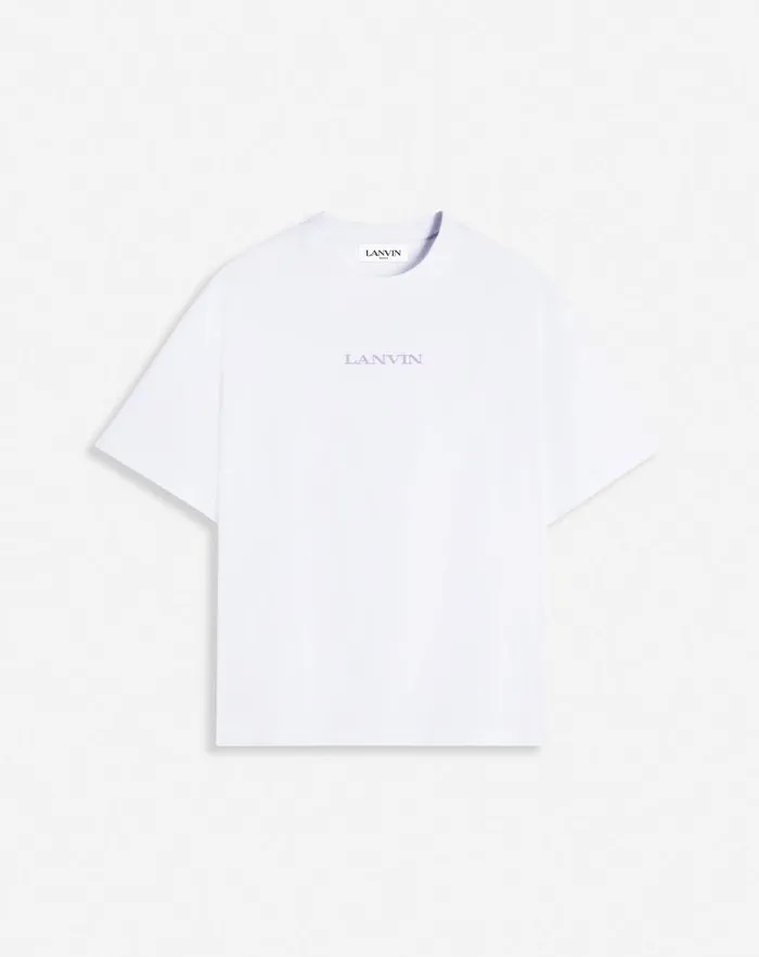 Women Lanvin TShirts and Sweatshirts Lanvin Embroidered Tshirt Optic White