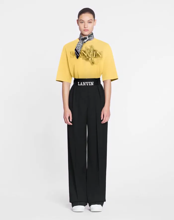 Women Lanvin TShirts and Sweatshirts Lanvin X Future Classic Eagle Print Tshirt Corn Women Lanvin TShirts and Sweatshirts Lanvin X Future Classic Eagle Print Tshirt Corn
