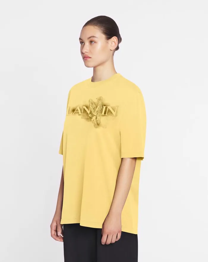 Women Lanvin TShirts and Sweatshirts Lanvin X Future Classic Eagle Print Tshirt Corn Women Lanvin TShirts and Sweatshirts Lanvin X Future Classic Eagle Print Tshirt Corn