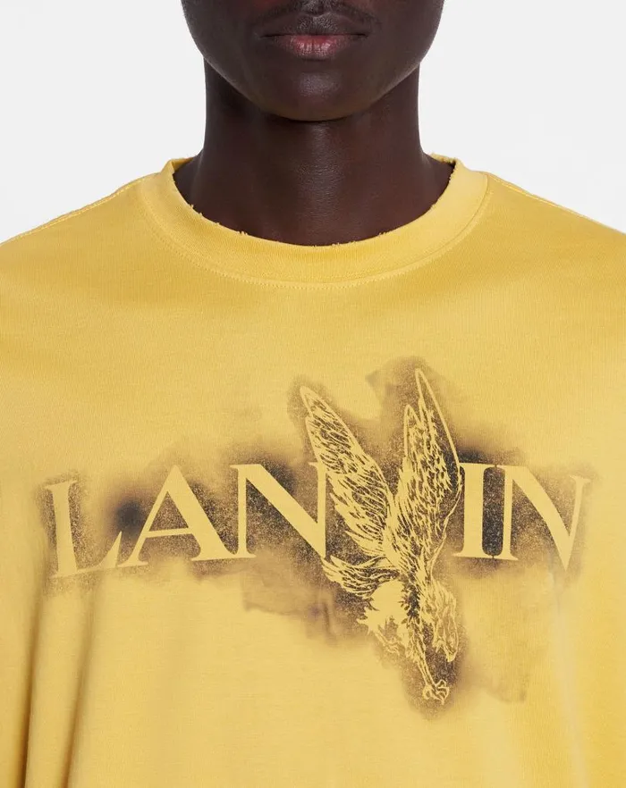 Women Lanvin TShirts and Sweatshirts Lanvin X Future Classic Eagle Print Tshirt Corn Women Lanvin TShirts and Sweatshirts Lanvin X Future Classic Eagle Print Tshirt Corn