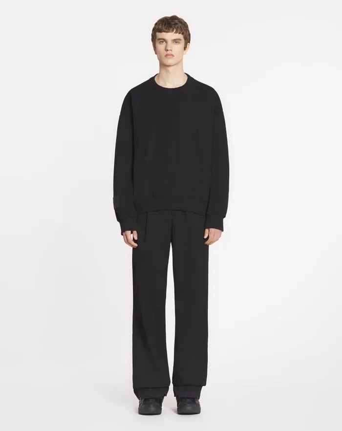 Women Lanvin TShirts and Sweatshirts Lanvin X Future Unisex Loosefit Printed Sweatshirt Black