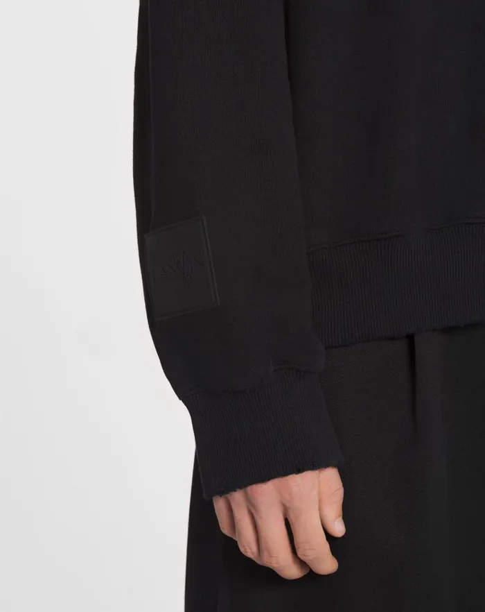 Women Lanvin TShirts and Sweatshirts Lanvin X Future Unisex Loosefit Printed Sweatshirt Black