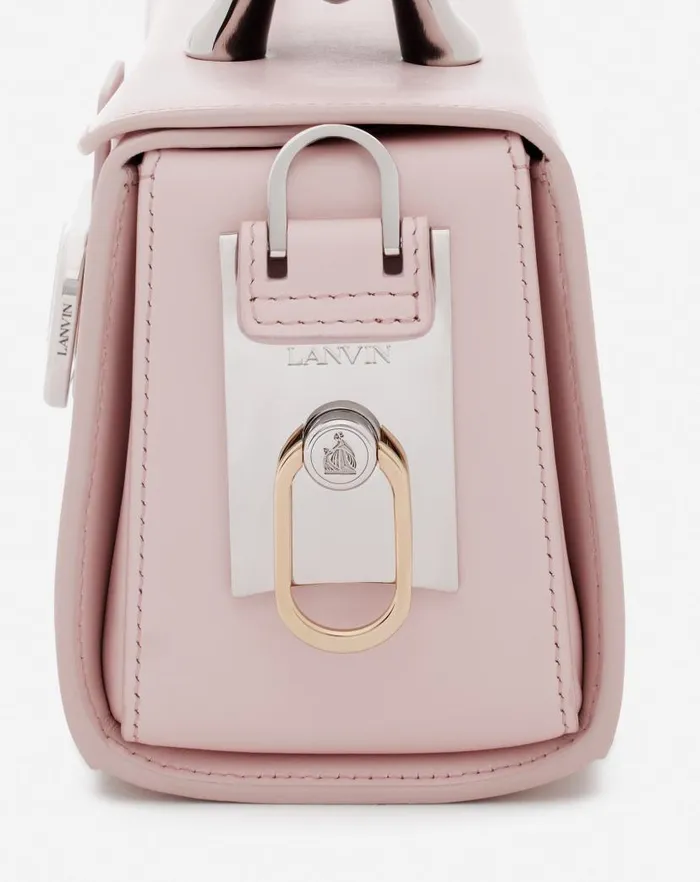 Women Lanvin Tote Bags and Top Handle Bags Medium Leather Pencil Cat Bag Ros