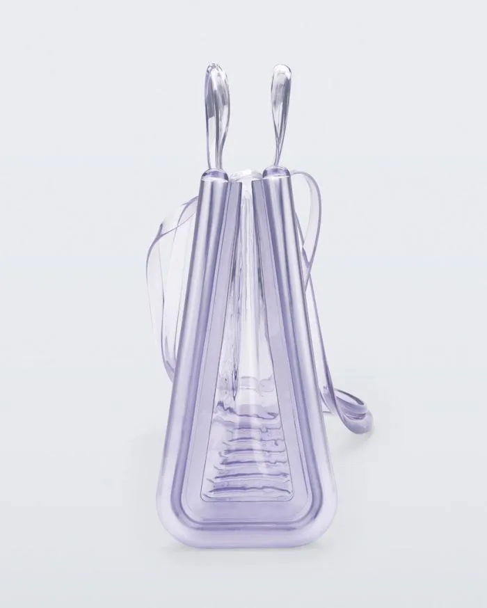 Women Large Jelly Shopper Clear Melissa Handbags