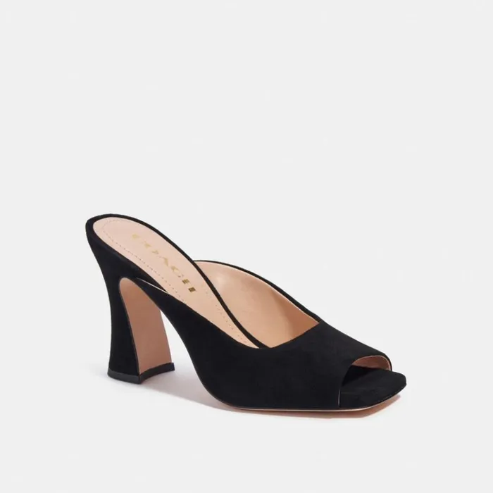 Women Laurence Sandal Black Coach Heels