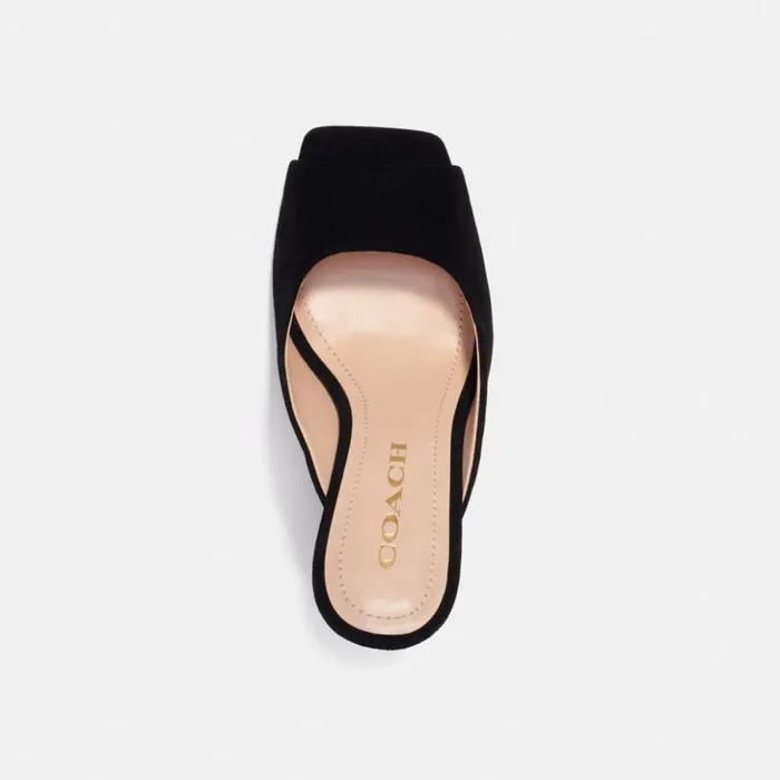 Women Laurence Sandal Black Coach Heels