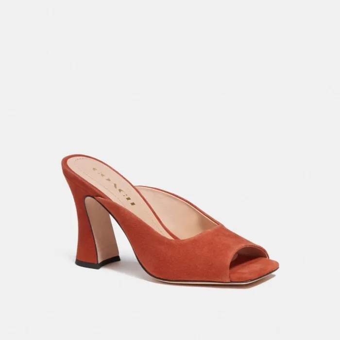 Women Laurence Sandal Rust Coach Heels