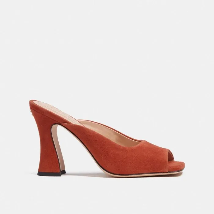 Women Laurence Sandal Rust Coach Heels