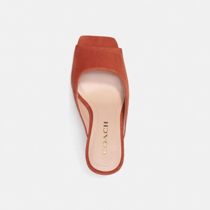 Women Laurence Sandal Rust Coach Heels