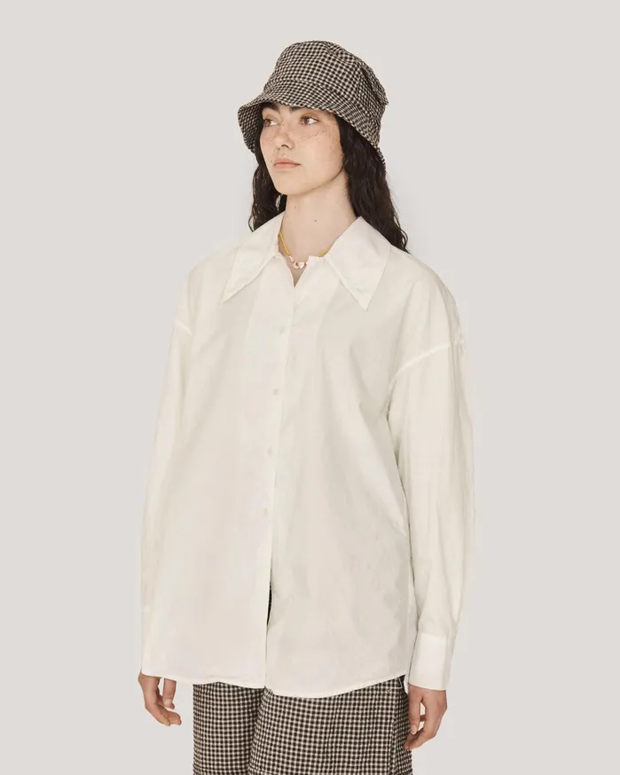 Women Lena Poplin Shirt White YMC Shirts