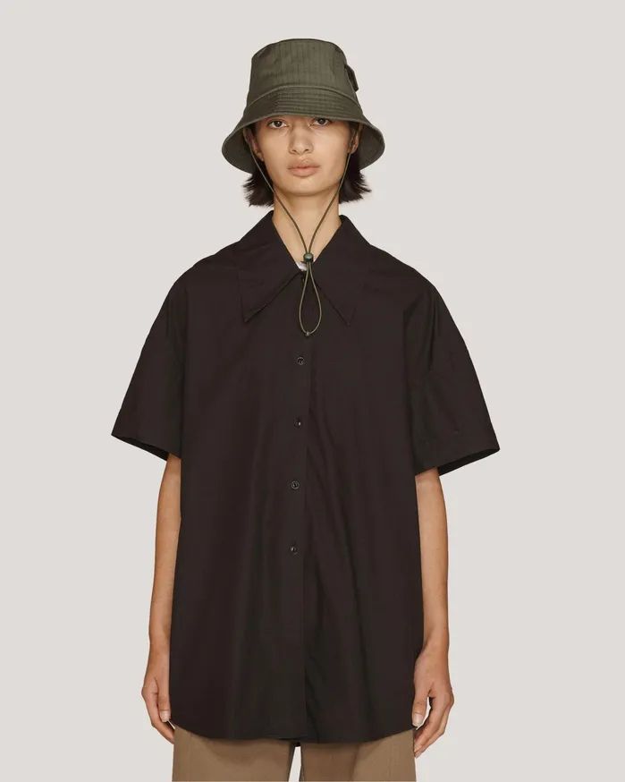 Women Lena Short Sleeve Shirt Black YMC Shirts