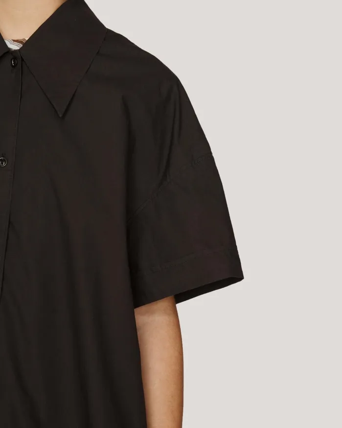 Women Lena Short Sleeve Shirt Black YMC Shirts