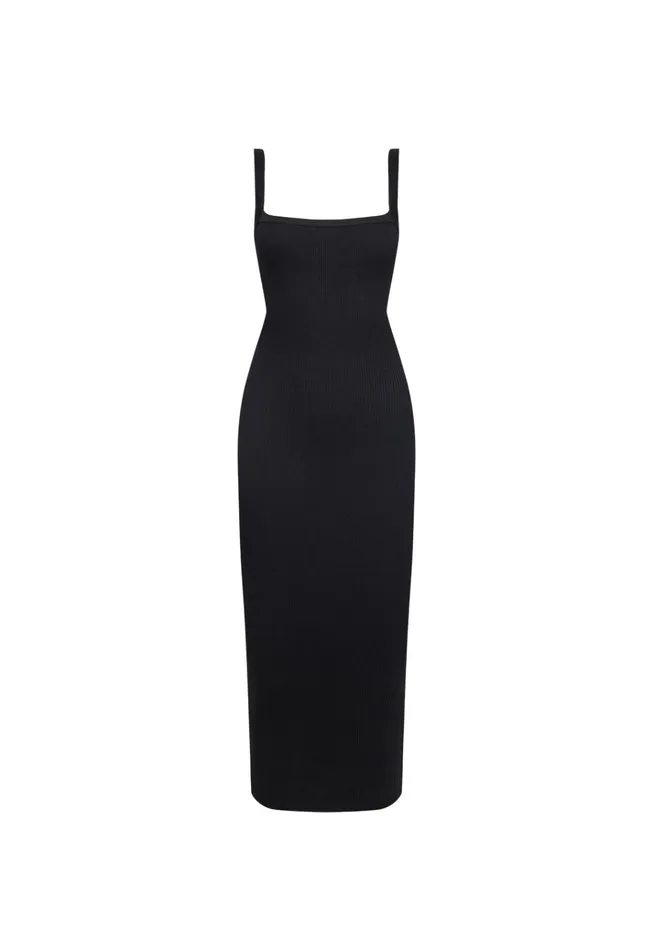 Women Lioness Fashion Dresses BRAT MIDI DRESS Onyx