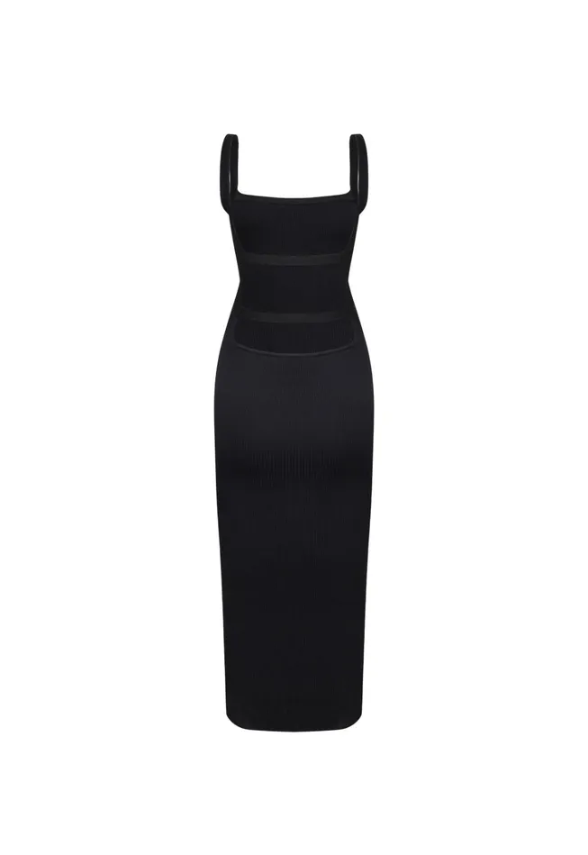 Women Lioness Fashion Dresses BRAT MIDI DRESS Onyx