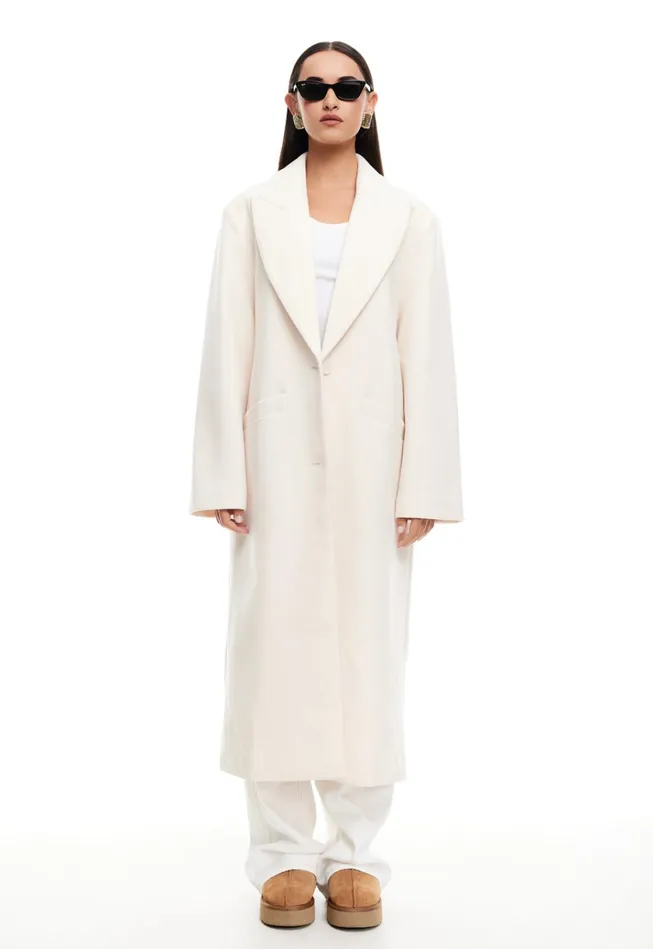 Women Lioness Fashion Outerwear OLSEN COAT Cream