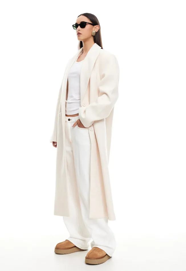 Women Lioness Fashion Outerwear OLSEN COAT Cream