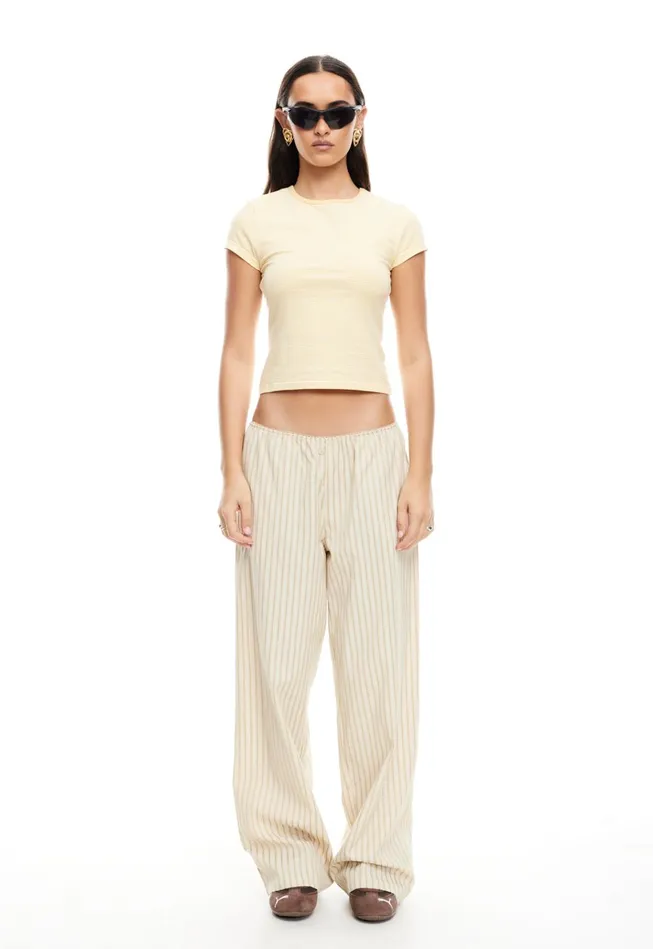 Women Lioness Fashion Pants IN BLOOM PANT Beige Women Lioness Fashion Pants IN BLOOM PANT Beige