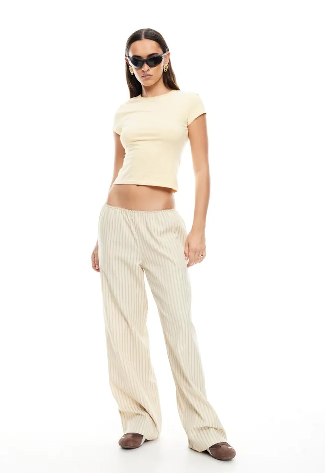 Women Lioness Fashion Pants IN BLOOM PANT Beige Women Lioness Fashion Pants IN BLOOM PANT Beige