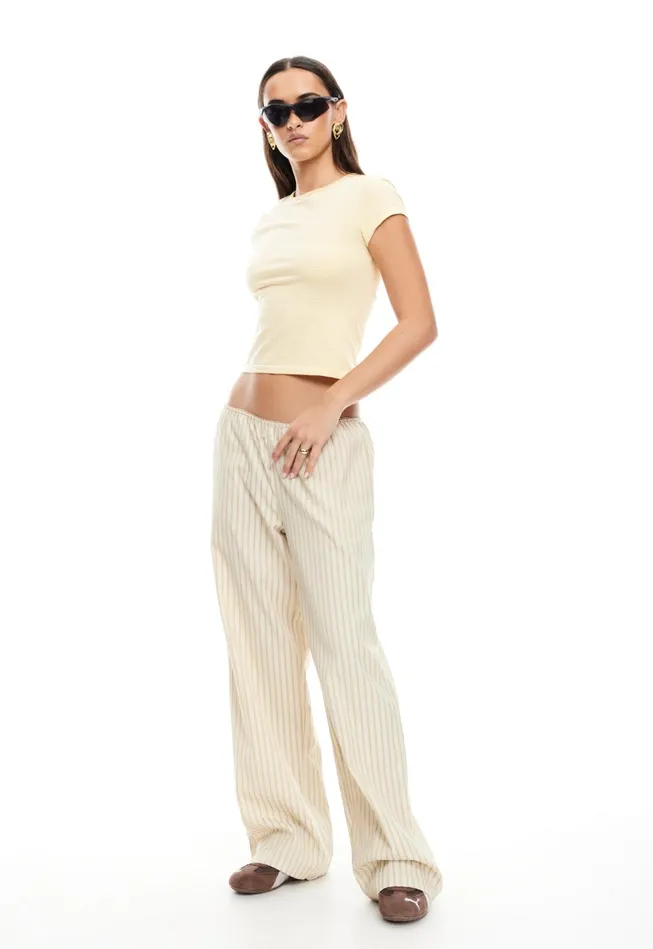 Women Lioness Fashion Pants IN BLOOM PANT Beige Women Lioness Fashion Pants IN BLOOM PANT Beige